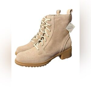 NEW IN BOX Cole Haan Camea WP Combat Boot Sesame Suede